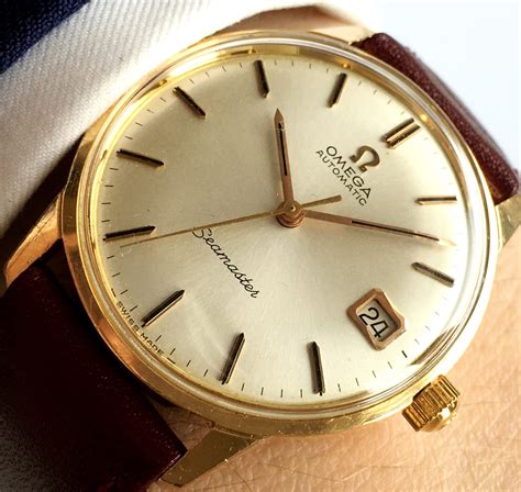 18k gold omega watch|omega 18k solid gold watches.